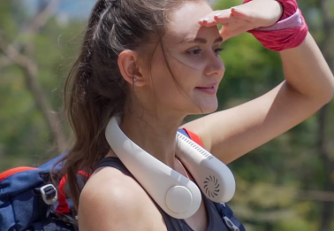 woman wearing Neck Cool Pro outdoors